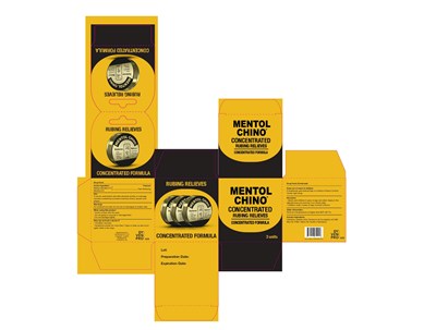 Package Label.principal Display Panel (51945-4) (Mentol Chino Concentrated Display)